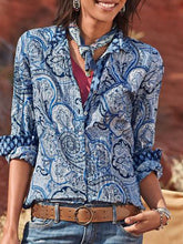 Load image into Gallery viewer, Printed Holiday Casual Loose Shirt