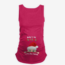 Load image into Gallery viewer, Santa Digital Printing Maternity Tops