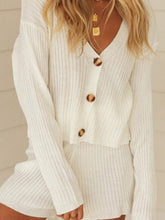 Load image into Gallery viewer, Women's Fashion Casual Knitted Shorts Suit