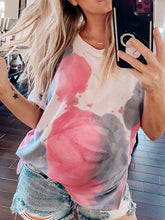 Load image into Gallery viewer, Tie-dyed Short Sleeve T-shirt for Pregnant Women
