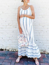 Load image into Gallery viewer, Maternity Pit Button Midi Dress
