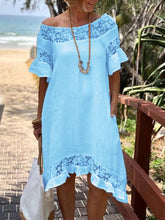 Load image into Gallery viewer, Lace Openwork Holiday Women's Dress
