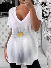 Load image into Gallery viewer, Casual V-Neck Printed Cotton Maternity Tops