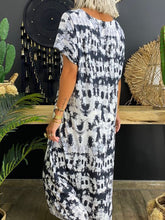 Load image into Gallery viewer, Tie-Dye Crew Neck Leisure Women's Dress