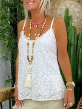 Load image into Gallery viewer, Lace Casual Sleeveless Simple Women's Tops
