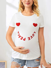 Load image into Gallery viewer, Maternity Casual and Comfortable Printed Short-sleeved T-shirt