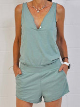 Load image into Gallery viewer, Women's Summer Round Neck Sleeveless Casual Suit