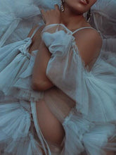 Load image into Gallery viewer, Maternity Sexy Elegant Soft Yarn V-neck Photo Dress