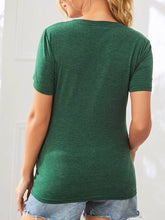 Load image into Gallery viewer, Maternity Casual Comfortable Solid Color Letter Printed Short-sleeved T-shirt
