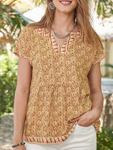 Load image into Gallery viewer, Printed Round Neck T-shirt Casual Top