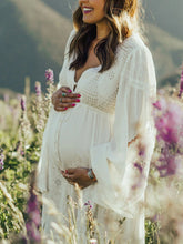 Load image into Gallery viewer, Maternity Sexy Cutout Button Maxi Dress
