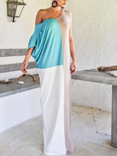 Load image into Gallery viewer, Women's Casual Loose Stitching Off-shoulder Dress