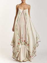 Load image into Gallery viewer, Women's Fashion Bohemian Embroidered Suspender Dress