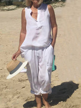 Load image into Gallery viewer, Sleeveless Loose Casual Suit