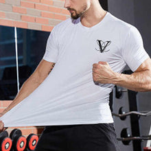 Load image into Gallery viewer, Training Elastic Simple Round Neck Men's Tops
