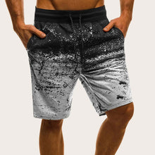 Load image into Gallery viewer, Men Drawstring Waist Ombre Shorts