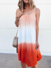 Load image into Gallery viewer, Strap Gradient Loose Casual Dress