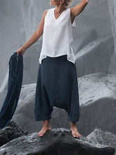 Load image into Gallery viewer, Cotton Linen Wide Leg Breathable Women's Suit