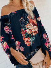Load image into Gallery viewer, Women's Fashion Print Lantern Sleeve Blouse
