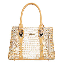 Load image into Gallery viewer, Patent Leather Crocodile Pattern Portable Women's Bag