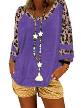 Load image into Gallery viewer, Women's Leopard Print Short Sleeve T-Shirt And Shorts Set