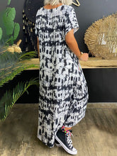 Load image into Gallery viewer, Tie-Dye Crew Neck Leisure Women's Dress