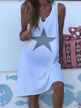Load image into Gallery viewer, Maternity Star Print Casual Vest Dress