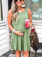 Load image into Gallery viewer, Pure Cotton Sleeveless Breathable Sweat Maternity Dress