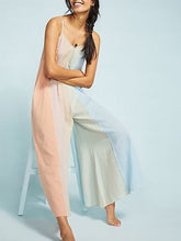 Load image into Gallery viewer, Women's Casual Colorful Stripes Stitching Suspenders Jumpsuit