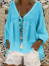 Load image into Gallery viewer, Women's V-Neck Pullover Shirt And White Shorts