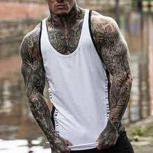 Load image into Gallery viewer, Alphabet Color Matching Fitness Casual Fashion Vest Men