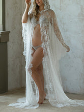 Load image into Gallery viewer, Maternity Dress Elegant Lace Photo Hooded Blouse