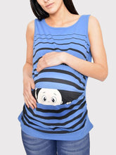 Load image into Gallery viewer, Maternity Casual Printed Crew Neck T-Shirt