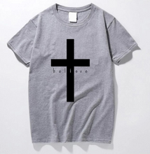 Load image into Gallery viewer, Men's Alphabet Cross Printed Short Sleeve