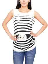 Load image into Gallery viewer, Maternity Casual Printed Crew Neck T-Shirt