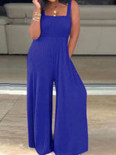 Load image into Gallery viewer, Women's Casual Square Collar Loose Sleeveless Jumpsuit