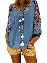 Load image into Gallery viewer, Women's Leopard Print Short Sleeve T-Shirt