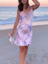 Load image into Gallery viewer, Maternity Sexy Fashion Print Tie-Dye Slim Dress