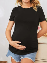 Load image into Gallery viewer, Maternity Casual Comfortable Solid Color Short-sleeved T-shirt