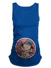 Load image into Gallery viewer, Maternity Casual Fun Baby Magician Print Sleeveless T-shirt