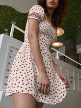 Load image into Gallery viewer, Women's Elasticated Pleated Square Collar Swing Mini Dress