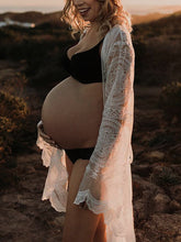 Load image into Gallery viewer, Maternity Dress Sexy Elegant Lace Strapless Photo Dress