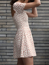 Load image into Gallery viewer, Women's Elasticated Pleated Square Collar Swing Mini Dress