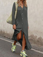 Load image into Gallery viewer, Plus Size Long Sleeve Home Women's Dress