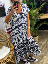Load image into Gallery viewer, Tie-Dye Crew Neck Leisure Women's Dress