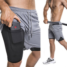 Load image into Gallery viewer, Double-Layer Outdoor Training Men's Shorts