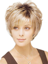 Load image into Gallery viewer, Short Hair Fluffy Curly Hair Gradient Golden Fashion