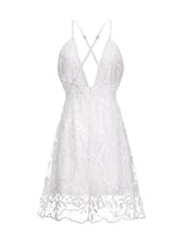 Load image into Gallery viewer, Maternity Sexy V-Neck Lace Halter Dress