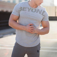 Load image into Gallery viewer, Men's Casual Letter Printed Round Neck Short Sleeve T-Shirt