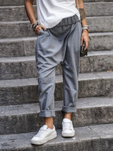 Load image into Gallery viewer, Relaxed Pockets Elastic Waist Maternity Bottom